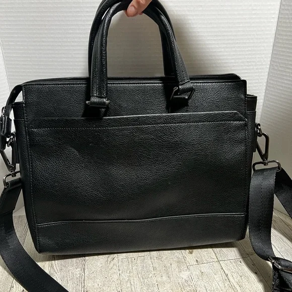 Calvin Klein tote crossbody bag iPad bag EUC Black - Picture 5 of 12